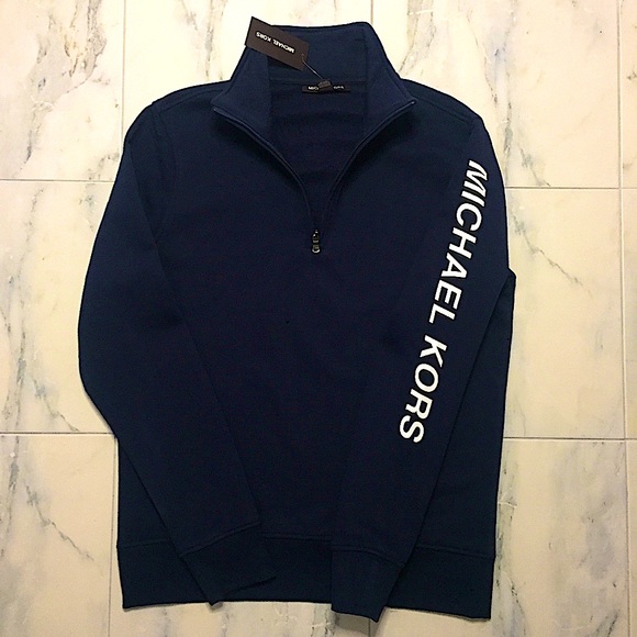 Michael Kors Midnight Turtleneck 1/4 Zip Up MK - Picture 2 of 14